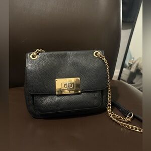 Michael Kors black leather bag
